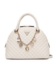 Guess Torebka Everlee HWEG86 79050 Écru. Torebki klasyczne Guess, z aplikacjami, ze skóry, bez dodatków. Za 639.99 zł.
