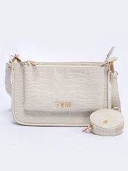 BIG STAR Torebka w kolorze kremowym - 23 x 15 cm rozmiar: onesize. Brązowe torby na ramię Big Star, bez wzorów, z materiału, retro, na ramię, bez dodatków. Za 119.99 zł.