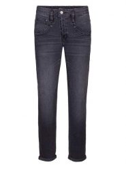 Herrlicher Dżinsy - Slim fit - w kolorze antracytowym rozmiar: W25. Czarne jeansy Herrlicher, z aplikacjami. Za 259.95 zł.