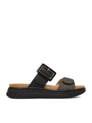 Remonte Klapki CEO-D1J61-03 Czarny. Czarne klapki Remonte, bez wzorów, ze skóry, bez obcasa. Za 359.99 zł.