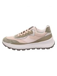 Legero Sneakersy "T4 RUN" w kolorze jasnoróżowo-oliwkowym rozmiar: 42. Brązowe trampki Legero, bez wzorów, bez zapięcia. Za 298.95 zł.