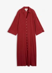 Sukienka kaftanowa. Zielone sukienki bonprix, bez wzorów, z wiskozy, bez kołnierzyka, bez ramiączek, maxi, oversize. Za 124.99 zł.