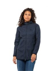 Jack Wolfskin Płaszcz polarowy "Tannenspur" w kolorze granatowym rozmiar: S. Niebieskie płaszcze Jack Wolfskin, s, bez wzorów, z materiału, bez kaptura. Za 264.15 zł.