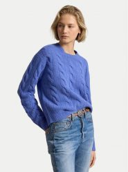 Polo Ralph Lauren Sweter 211A91216012 Niebieski Straight Fit. Niebieskie swetry Polo Ralph Lauren, xxl, bez wzorów, z wełny, bez ramiączek. Za 1,199.00 zł.