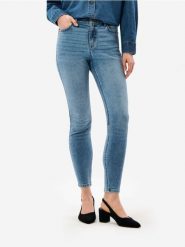 Jeansy slim - niebieski. Niebieskie jeansy Sinsay, l, bez wzorów. Za 69.99 zł.