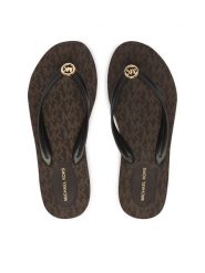 MICHAEL Michael Kors Japonki Posie Flip Flop 40S6PSFA2Q Brązowy. Brązowe klapki MICHAEL Michael Kors, bez wzorów, z syntetyku, bez obcasa. Za 319.99 zł.