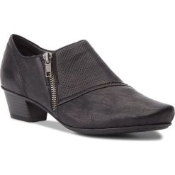 Półbuty RIEKER - 53851-00 Schwarz. Czółenka Rieker. W wyprzedaży za 199.00 zł.