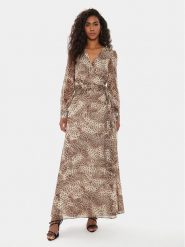 Guess Sukienka codzienna W4YK34 WDW82 Beżowy Regular Fit. Brązowe sukienki Guess, na co dzień, s, z aplikacjami, z syntetyku, bez kołnierzyka, bez ramiączek, proste. Za 319.99 zł.