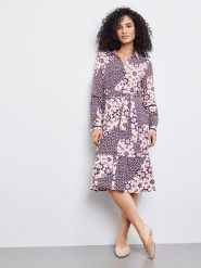 Gerry Weber Sukienka w kolorze jasnoróżowo-ciemnofioletowym rozmiar: 40. Różowe sukienki Gerry Weber, bez wzorów, bez kołnierzyka, bez ramiączek, midi. Za 350.45 zł.