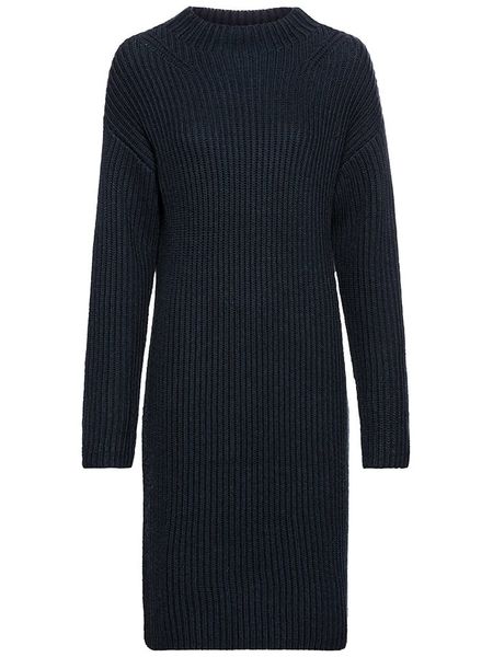 Camel Active Sukienka dzianinowa w kolorze granatowym rozmiar: L. Niebieskie sukienki Camel Active, na co dzień, l, bez wzorów, z dzianiny, bez kołnierzyka, bez ramiączek, midi, proste. Za 240.99 zł.