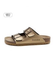 Teegu Klapki w kolorze brązowym rozmiar: 39. Brązowe klapki teegu, bez wzorów, z otwartym noskiem, bez obcasa. Za 121.99 zł.