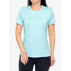 Koszulka treningowa damska Under Armour UA Tech Twist SS. Zielone koszulki sportowe Under Armour, bez wzorów, bez ramiączek. Za 95.99 zł.