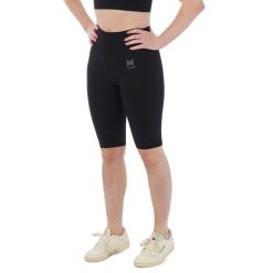 Krótkie legginsy sportowe dla kobiet Xtreme Sportswear Antracyt Czarny. Czarne legginsy XTREME SOCKSWEAR, m, bez wzorów, z materiału, z podwyższonym stanem, krótkie. Za 125.82 zł.