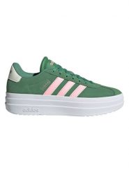 Adidas Skórzane sneakersy "Court Bold" w kolorze zielono-jasnoróżowym rozmiar: 37 1/3. Różowe trampki Adidas, bez wzorów, z materiału, bez zapięcia. Za 217.99 zł.