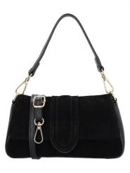 Charm Skórzana torebka w kolorze czarnym - 19 x 10 x 5 cm rozmiar: onesize. Czarne torby na ramię Charm, bez wzorów, z materiału, na ramię, bez dodatków. Za 108.99 zł.