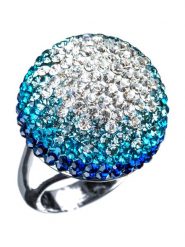 MENTHE À L'O Pierścionek z kryształami rozmiar: 52. Niebieskie pierścionki MENTHE À L'O, z kryształem. Za 118.01 zł.