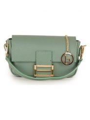 Lia Biassoni Skórzana torebka "Tagliamento" w kolorze zielonym - 22 x 15 x 6 cm rozmiar: onesize. Zielone torby na ramię Lia Biassoni, bez wzorów, z materiału, przez ramię, bez dodatków. Za 195.99 zł.