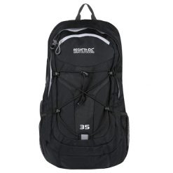 Plecak turystyczny unisex 35L Regatta Atholl II. Czarne plecaki Regatta, bez wzorów. W wyprzedaży za 129.99 zł.