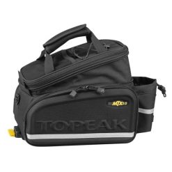 Tylna torba rowerowa Topeak MTX DX - MTX 2.0. Czarne torby na ramię Topeak, bez wzorów, z materiału, eleganckie, na ramię, bez dodatków. Za 319.99 zł.