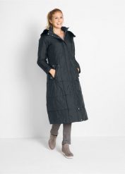 Lekki płaszcz pikowany. Czarne płaszcze bonprix, bez wzorów. Za 219.99 zł.