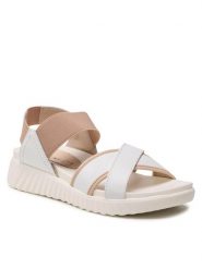 Lasocki Sandały ARC-4879-06 Biały. Białe sandały Lasocki, bez wzorów, ze skóry, bez obcasa, na płaskiej podeszwie, bez zapięcia. Za 179.99 zł.