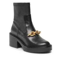 Botki Coach. Czarne botki Coach, bez wzorów, bez obcasa, na słupku, bez zapięcia. Za 2,249.00 zł.