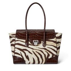 Torebka LAUREN RALPH LAUREN. Brązowe shopper Lauren Ralph Lauren, bez wzorów, bez dodatków. Za 2,299.00 zł.
