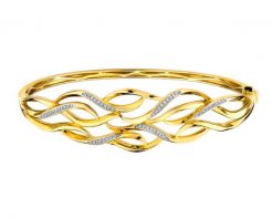 Bransoletka z żółtego złota z brylantami - 0,21 ct - próba 585. Żółte bransoletki Apart, z brylantem, złote. Za 17,990.00 zł.