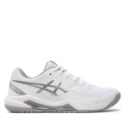 Buty do tenisa Asics. Białe obuwie sportowe Asics, bez zapięcia, tenisowe. Za 269.99 zł.