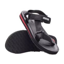 Sandały Big Star W DD274A282 czarne. Czarne sandały bez wzorów, z materiału, eleganckie, bez obcasa, bez zapięcia. Za 183.83 zł.