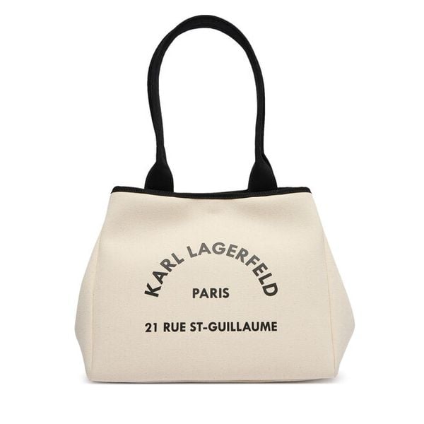 Torebka KARL LAGERFELD. Brązowe shopper KARL LAGERFELD, bez wzorów, bez dodatków. Za 549.99 zł.