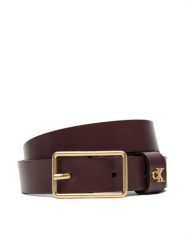 Calvin Klein Pasek Damski Square Buckle Ck Loop 25Mm LV04F7050G Bordowy. Czerwone paski Calvin Klein, bez wzorów, ze skóry. Za 219.99 zł.