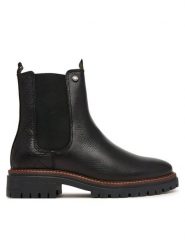 Barbour Sztyblety Evie LFO0575BK52 Czarny. Czarne botki Barbour, bez wzorów, ze skóry, bez obcasa, na słupku, bez zapięcia. Za 834.99 zł.
