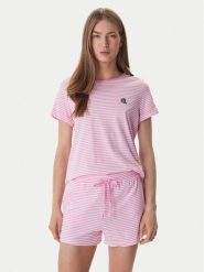LAUREN RALPH LAUREN Piżama ILN12503 Różowy Regular Fit. Czerwone piżamy Lauren Ralph Lauren, bez wzorów, z bawełny, bez ramiączek. Za 379.99 zł.
