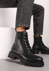Czarne Botki Workery bez Zdobień Belorinae. Czarne botki Renee, z aplikacjami, z jeansu, z okrągłym noskiem, bez obcasa, na obcasie, bez zapięcia. Za 139.99 zł.