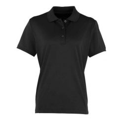 Damska Koszulka Polo Coolchecker. Czarne koszulki polo PREMIER, bez wzorów, bez ramiączek. Za 80.99 zł.