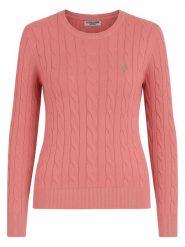 U.S. Polo Assn. Sweter w kolorze jasnoróżowym rozmiar: XL. Różowe swetry U.S. Polo Assn., s, bez wzorów, z bawełny, bez ramiączek. Za 143.90 zł.