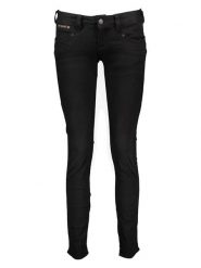 Herrlicher Dżinsy - Skinny fit - w kolorze czarnym rozmiar: W28. Czarne jeansy Herrlicher, z aplikacjami. Za 118.84 zł.