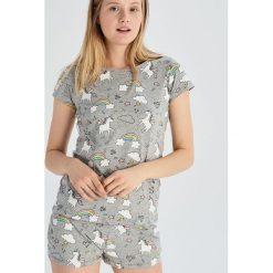 Dwuczęściowa piżama z jednorożcami - Jasny szary. Piżamy Sinsay. Za 39.99 zł.
