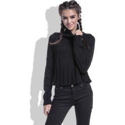 Czarny Sweter Krótki z Wysokim Golfem. Golfy Molly.pl. W wyprzedaży za 59.95 zł.