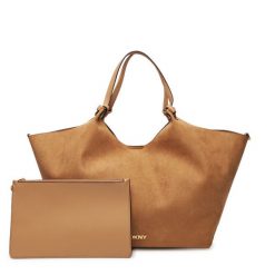 Torebka DKNY. Brązowe torebki klasyczne DKNY, bez wzorów, bez dodatków. Za 789.99 zł.