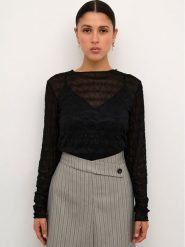 Karen by Simonsen Bluzka Kirstinekb 10104601 Czarny Feminine Fit. Czarne bluzki Karen by Simonsen, xs, bez wzorów, z syntetyku, bez kołnierzyka, bez ramiączek. Za 609.99 zł.