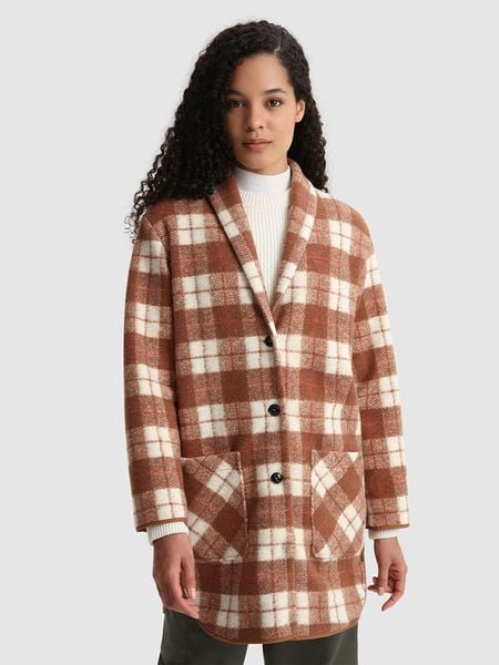 Woolrich Płaszcz przejściowy w kolorze jasnobrązowym rozmiar: XS. Brązowe płaszcze Woolrich, xs, bez wzorów, bez kaptura. Za 1,174.86 zł.