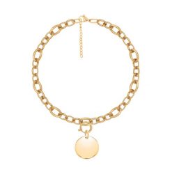 Bransoletka z pozłacanym medalikiem na Łańcuchu No.3. Żółte bransoletki Lilou, pozłacane. Za 312.00 zł.