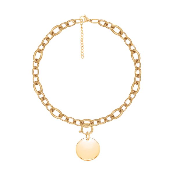 Bransoletka z pozłacanym medalikiem na Łańcuchu No.3. Żółte bransoletki Lilou, pozłacane. Za 312.00 zł.