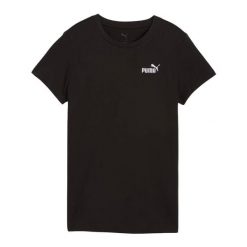 Damska Koszulka Z Logo ESS No.1 Small. Czarne bluzki Puma, bez wzorów, sportowe, bez kołnierzyka, bez ramiączek. Za 100.99 zł.