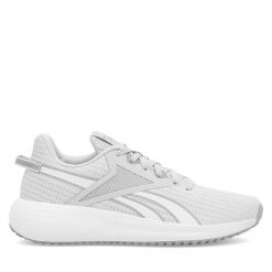 Buty do biegania Reebok. Szare obuwie sportowe Reebok, bez zapięcia, do biegania. Za 139.99 zł.