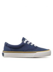 Polo Ralph Lauren Tenisówki Keatn 804888513002 Niebieski. Niebieskie trampki Polo Ralph Lauren, bez wzorów, z materiału, bez zapięcia. Za 249.99 zł.
