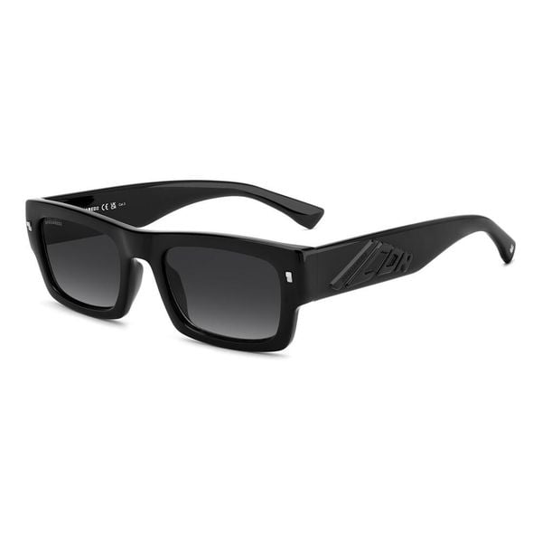 Okulary przeciwsłoneczne DSQUARED2 ICON 0027/S 807 Unisex Rozmiar 55 mm. Czarne okulary przeciwsłoneczne Dsquared, bez wzorów, sportowe, prostokątne. Za 872.90 zł.