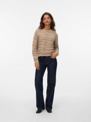 ONLY Sweter w kolorze szarobrązowym rozmiar: XL. Brązowe swetry Only, xl, bez wzorów, bez ramiączek. Za 132.36 zł.
